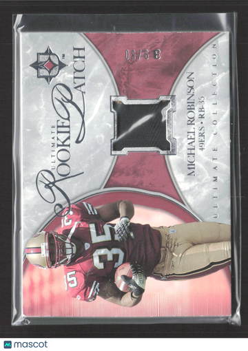 2006 Upper Deck Ultimate Collection Ultimate Rookie Patch Michael Robinson #UR-MR Event-worn memorabilia 09/68 Patch
