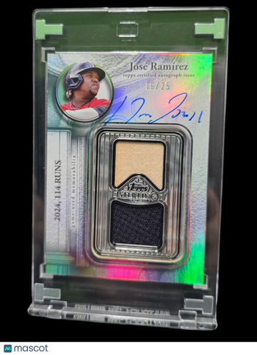 2024 Topps Sterling José Ramírez /25 Game-used memorabilia Dual Relic