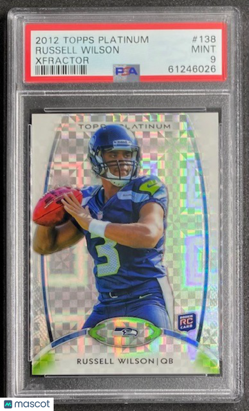 Russell Wilson 2012 Topps Platinum Xfractor #138 RC Rookie Steelers - PSA 9