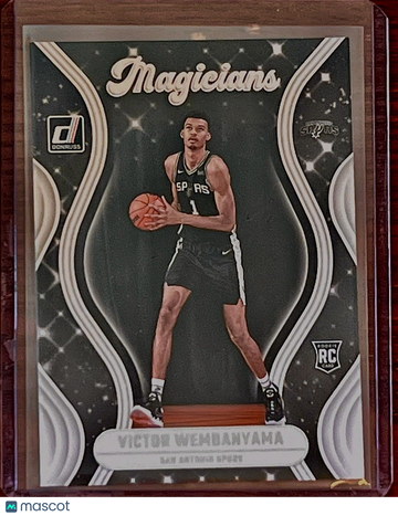 Victor Wembanyama RC 2023-24 Donruss Rookie Magician Black & White Insert Wemby