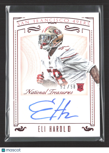 2016 Panini National Treasures Eli Harold #163 /58 RC