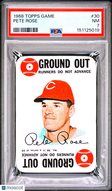 1968 Topps Game Pete Rose #30 PSA 7