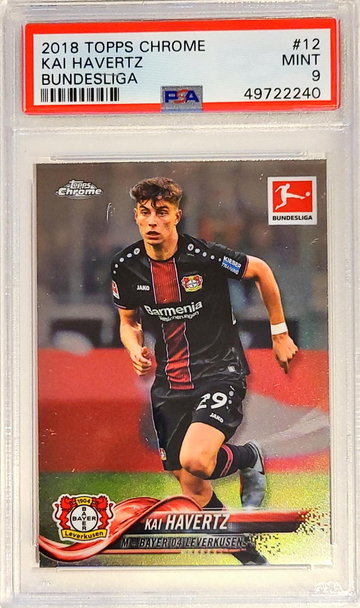 Kai Haveetz 2018 Topps Chrome Bundesliga PSA 9