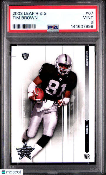 2003 Leaf R & S Tim Brown #67 PSA 9