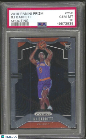 2019 Panini Prizm RJ Barrett #250 Variation PSA 10