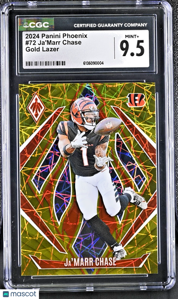 2024 Panini Phoenix Ja'Marr Chase #72 Gold Parallel/Variety 9.5 Panini Authentic