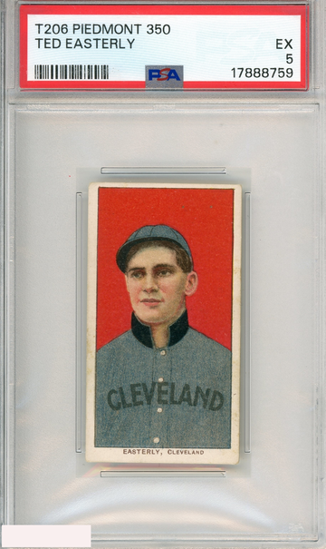 1909-11 T206 PIEDMONT 350 TED EASTERLY PSA 5 EX
