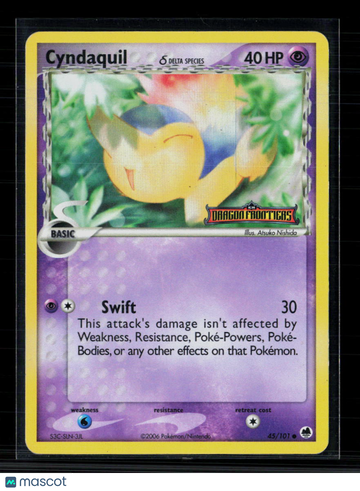 2009 EX Dragon Frontiers Cyndaquil Reverse Holo #45/101
