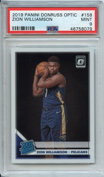 Zion Williamson Optic Rated Rookie PSA 9