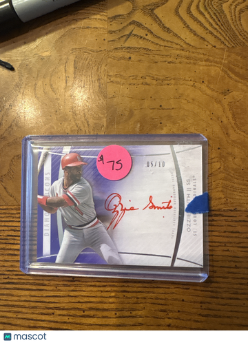 2017 Topps Diamond Icons Ozzie Smith #RA-OS Red Ink /10