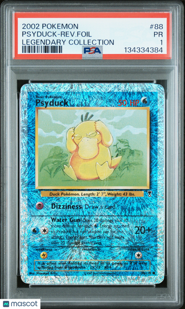 2002 Pokemon Legendary Collection Psyduck-Rev. Foil PSA 1 #88