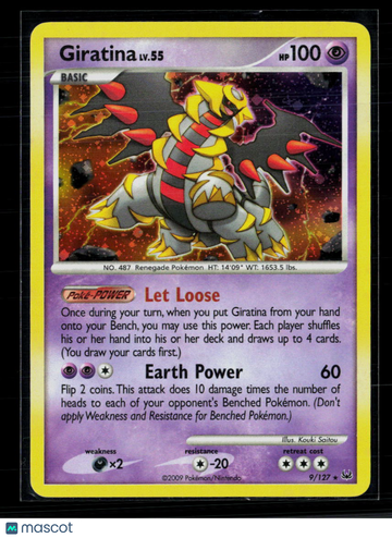 2009 Platinum Giratina Holo Rare #9/127