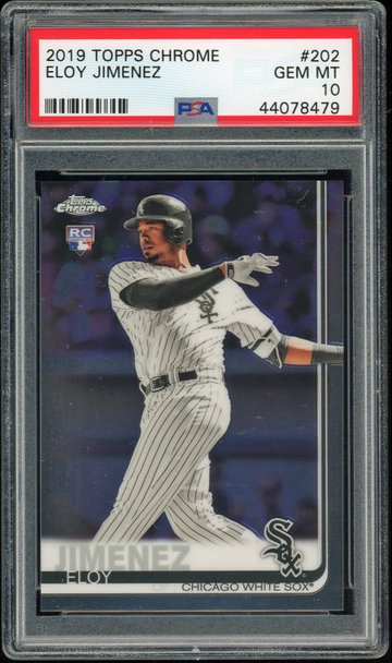 2019 Topps Chrome Eloy Jimenez PSA 10 RC