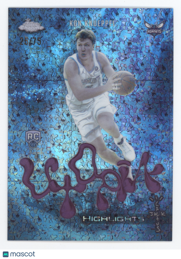 2025 Topps Chrome x Cactus Jack Utopia Highlights Kon Knueppel #UH-24 Purple Mini Diamond 25/75 RC