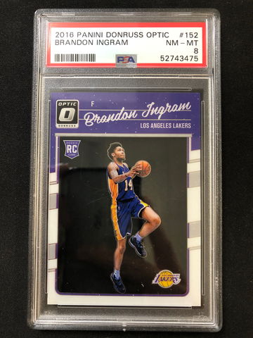 2016 Panini Donruss Optic - Brandon Ingram - Rated Rookie Base PSA 8