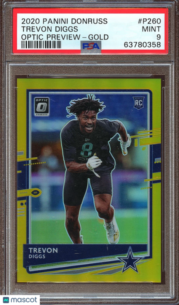 2020 Panini Donruss Trevon Diggs #P260 Optic Rookie PSA 9