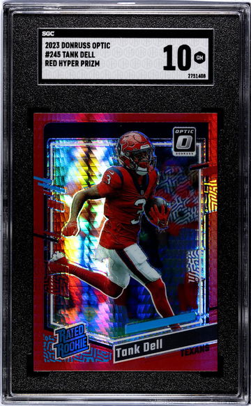 2023 Donruss Optic #245 Tank Dell Red Hyper Prizm SGC 10