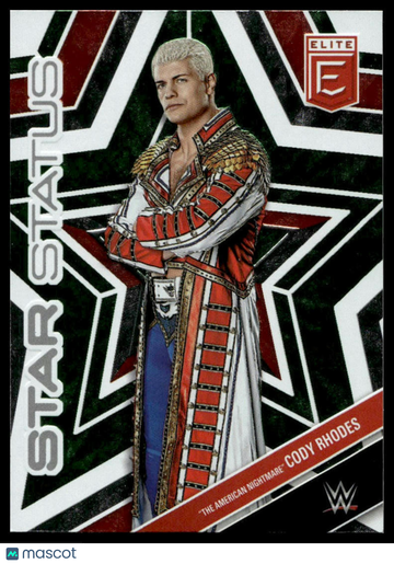 2023 Donruss Elite WWE The American Nightmare" Cody Rhodes #15 Star Status Green