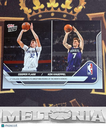 2025-26 Topps Now Cooper Flagg / Kon Knueppel #73 RC