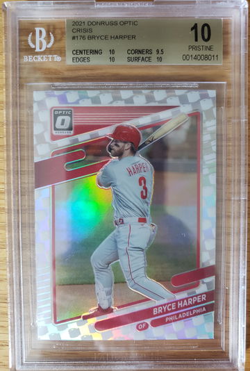 2021 Donruss Optic Baseball - Bryce Harper Crisis SSP BGS 10 Pristine!