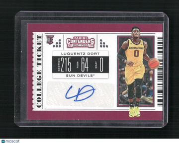 2019 Panini Contenders Draft Picks Luguentz Dort #77 AU