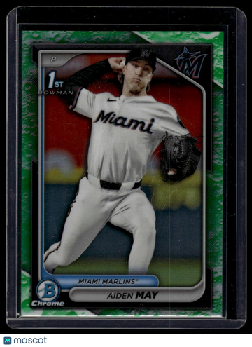 2024 Bowman Draft Aiden May #BDC-91 Chrome Lunar Glow Refractor