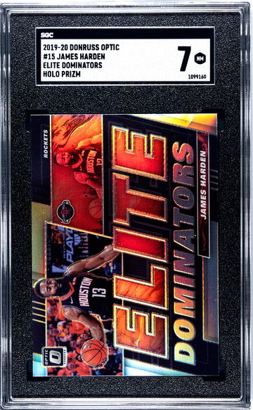 2019 Donruss Optic Elite Dominators Holo James Harden #15 SGC 7