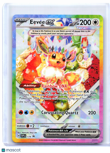 2025 Pokemon—Eevee ex #174 Prismatic Evolutions—Black Star Promo Holo
