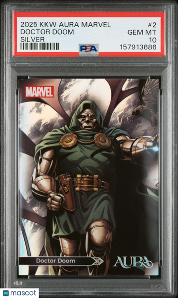 2025 Kakawow Aura Marvel Doctor Doom Silver #2 PSA 10