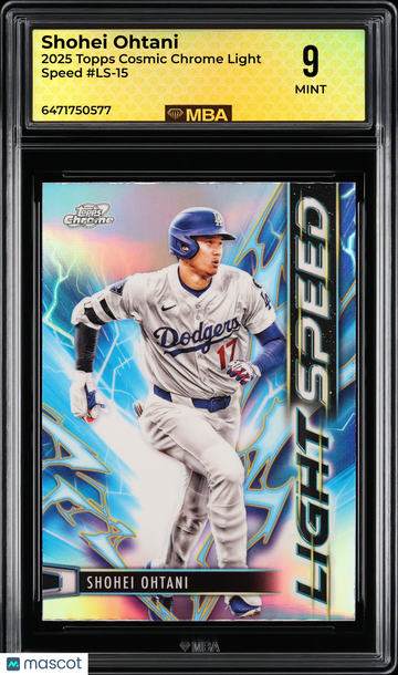 2025 Topps Cosmic Chrome Light Speed Shohei Ohtani #LS-15 MBA 9