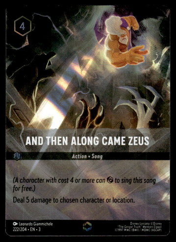 Disney Lorcana 222/204 And Then Along Came Zeus 3