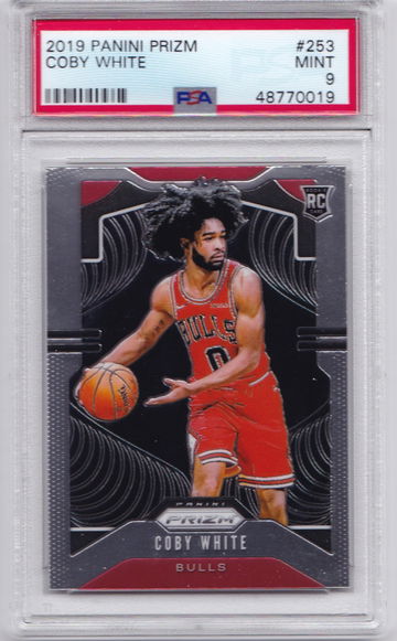 Coby White 2019 Prizm PSA 9 