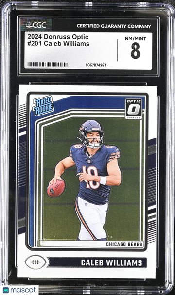 2024 Donruss Optic Caleb Williams #201 RC CGC 8