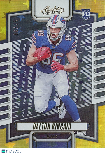 2023 Panini Absolute Dalton Kincaid Gold Rookie Panini Authentic