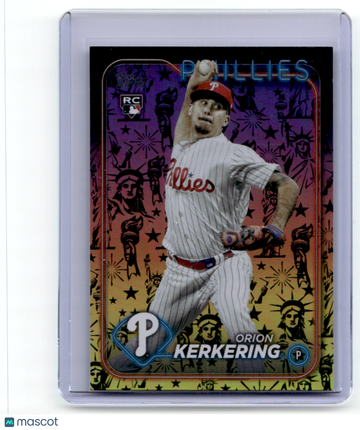 Orion Kerkering 2024 Topps Series 2 Statue of Liberty Short Print RC #520