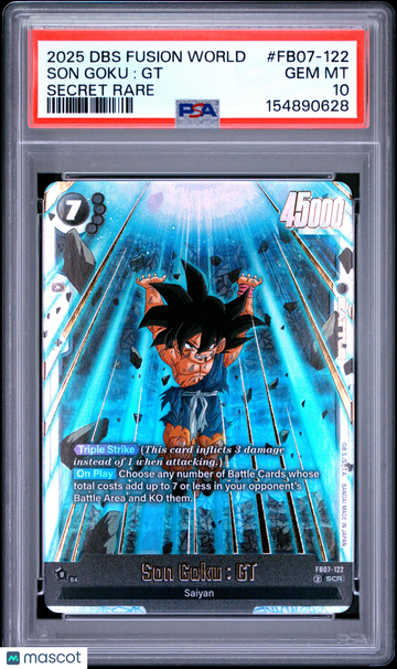 2025 Dragon Ball Super Card Game Fusion World Wish For Shenron Son Goku : GT Secret Rare PSA 10 #FB07-122