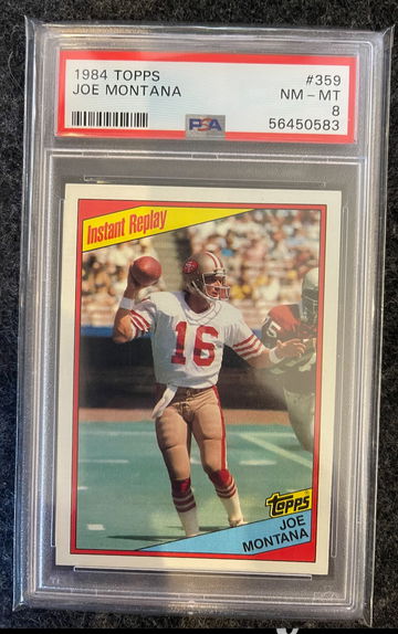 1984 Topps Joe Montana #359 PSA 8