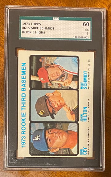 1973 Topps Mike Schmidt Rookie #615 Hi Number SGC 60 EX 5