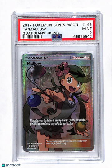 2017 Pokemon Sun & Moon Guardians Rising Mallow Guardians Rising Fa PSA 9 #145