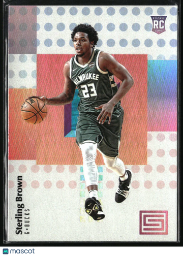 2017-18 Panini Status Sterling Brown #123 RC Milwaukee Bucks