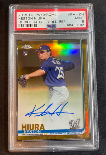 2019 Topps Chrome Keston Hiura Gold Refractor /50 #RA-KH