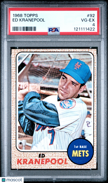 1968 Topps Ed Kranepool #92 PSA 4