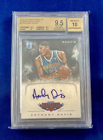 ANTHONY DAVIS -- 2012-13 Marquee 'Rookie Signatures' AUTO -- BGS 9.5 / 10 -- RC