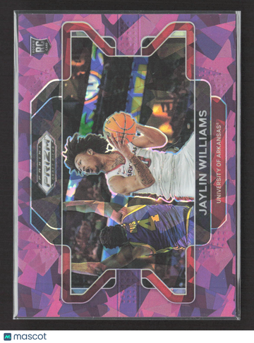 2022 Panini Prizm Draft Picks Jaylin Williams #98 Pink Ice RC 087/149