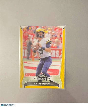2023 Leaf Draft - Gold J.J. McCarthy #22