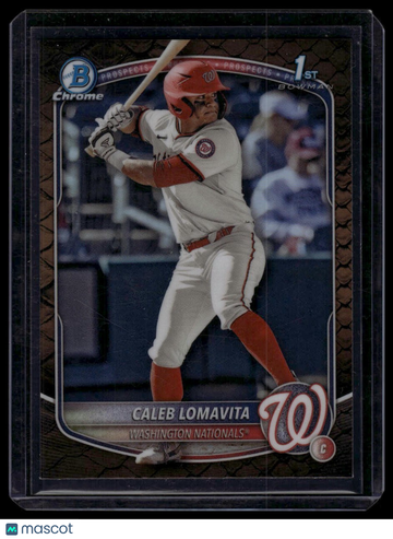 2025 Bowman Caleb Lomavita #BCP-120 Chrome Prospects Purple Refractor SN