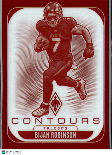 Bijan Robinson 2025 Panini Phoenix Contours /249 Atlanta Falcons