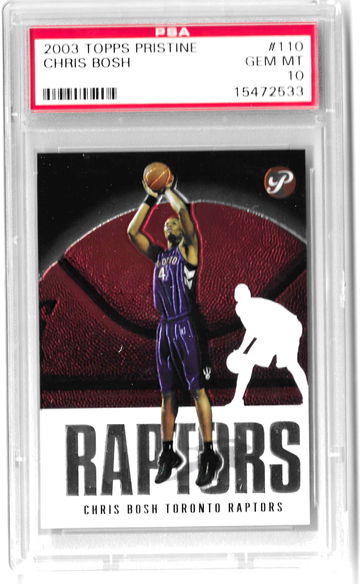 2003 Topps Pristine Chris Bosh Rookie PSA10