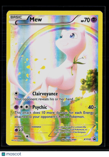 2016 XY Promos Mew Holo Black Star Promo #XY110