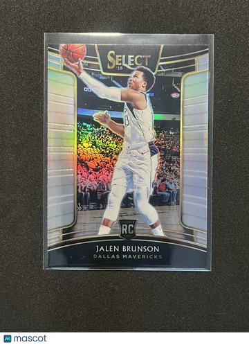 2019 Panini Select Prizm Concourse Jalen Brunson #8 Silver Dallas Mavericks